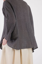 linen wool shirt walnut p2017/ts897