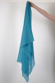 apuntob (a.b) cashmere long scarf sky crafted from exceptionally lightweight and fine cashmere