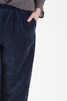 velvet trousers blue p645/ts914