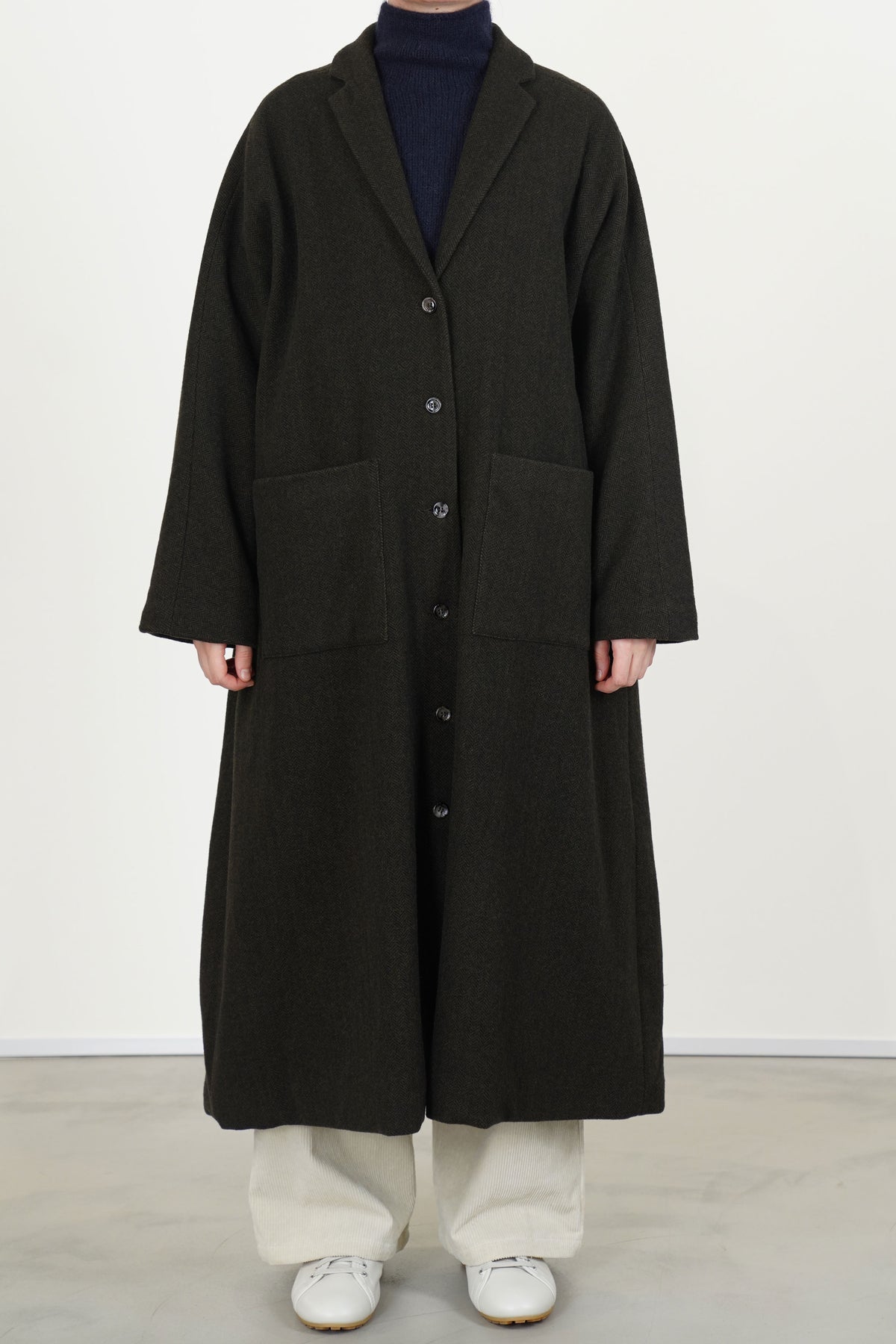 coat cashmere military p2081/ts987