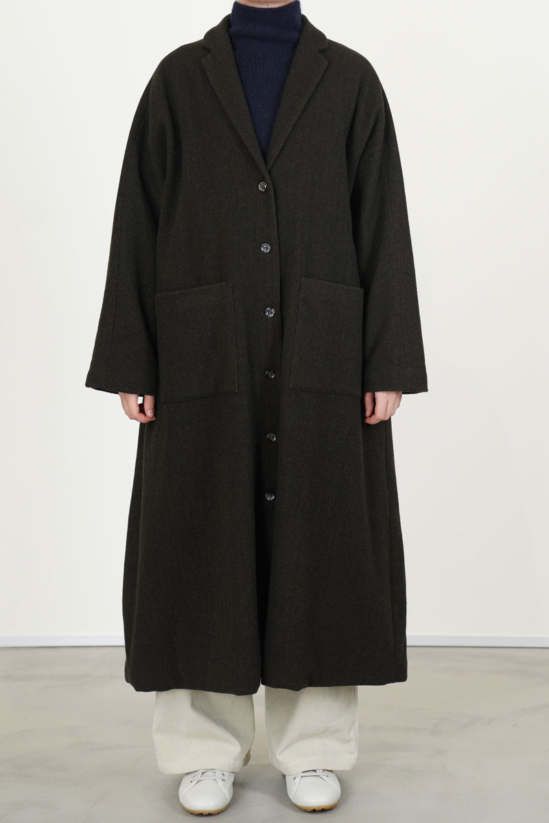 coat cashmere military p2081/ts987
