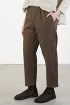 cropped trousers crinkled cotton p645/ts1014