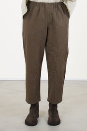 cropped trousers crinkled cotton p645/ts1014