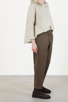 cropped trousers crinkled cotton p645/ts1014
