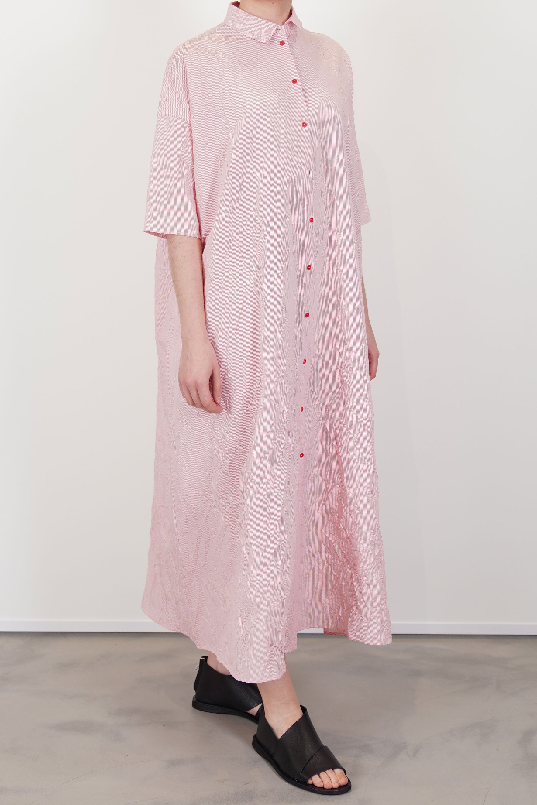 dress thin stripes tomato p1813/ts492