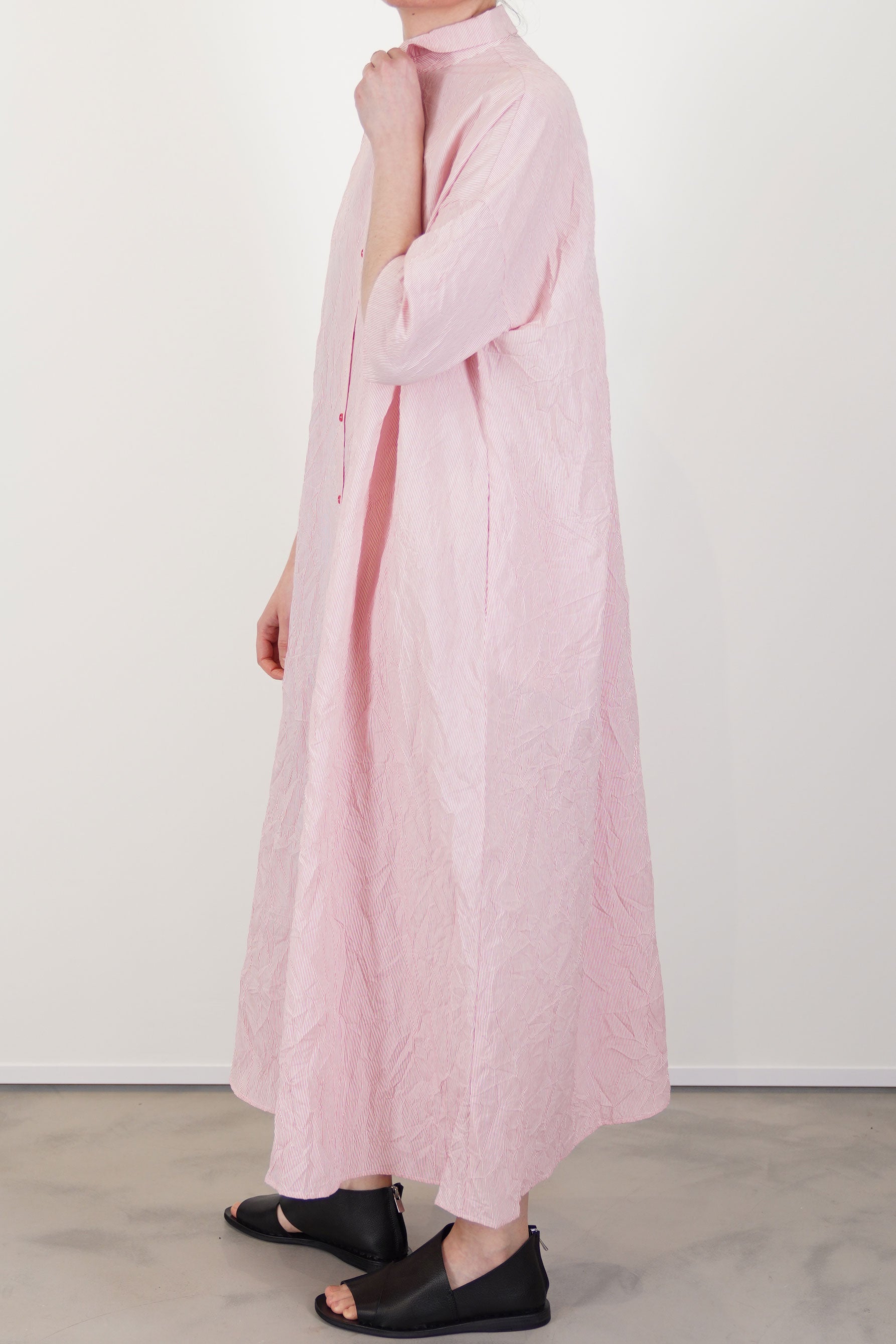 dress thin stripes tomato p1813/ts492