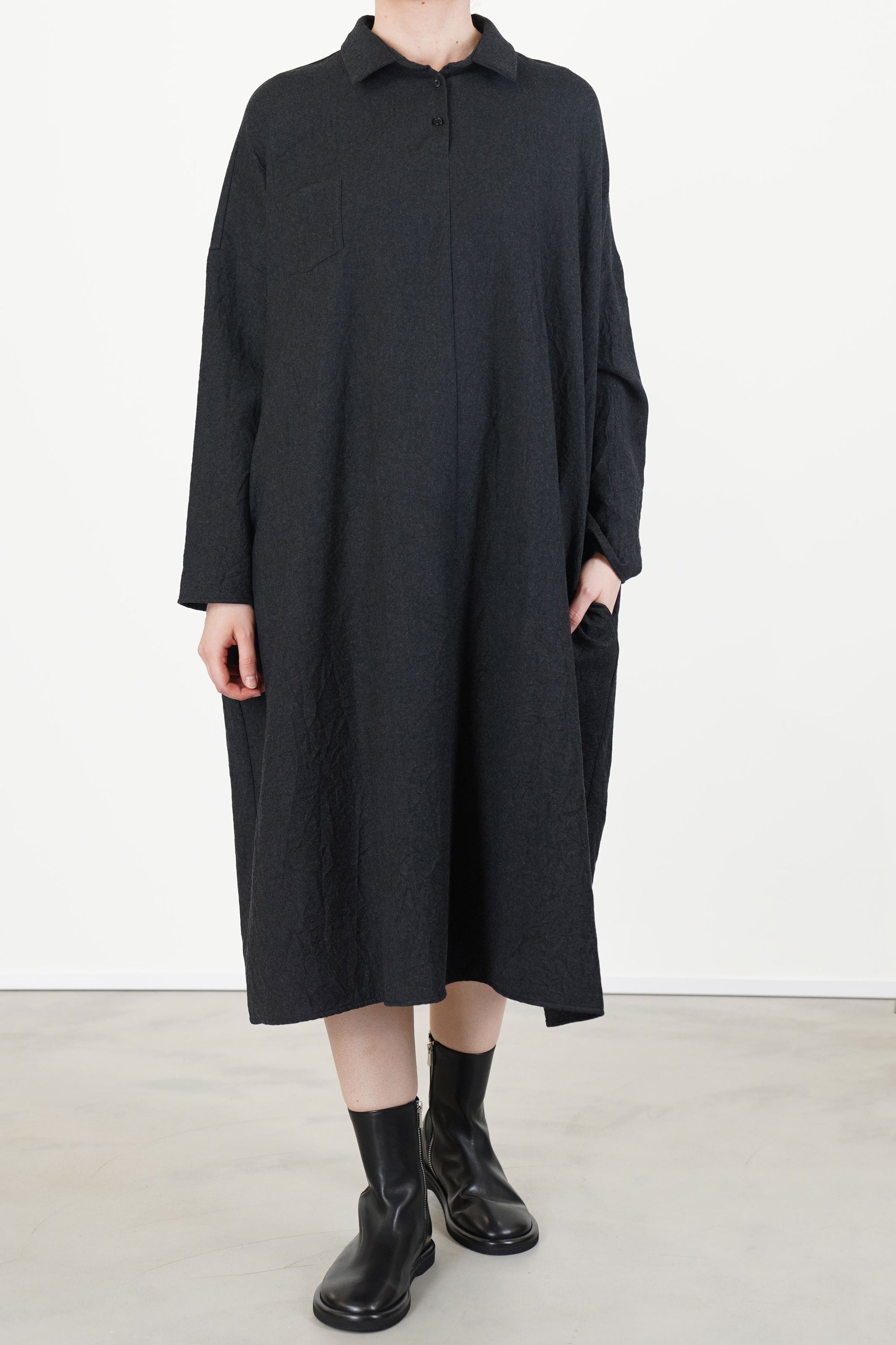 dress virgin wool graphite p1198/ts990