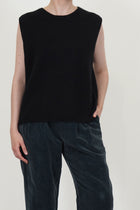 gilet cashmere alpaca black p2101/ts998
