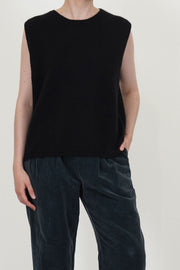 gilet cashmere alpaca black p2101/ts998