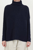 high neck cashmere alpaca knitwear blue p2094/ts998