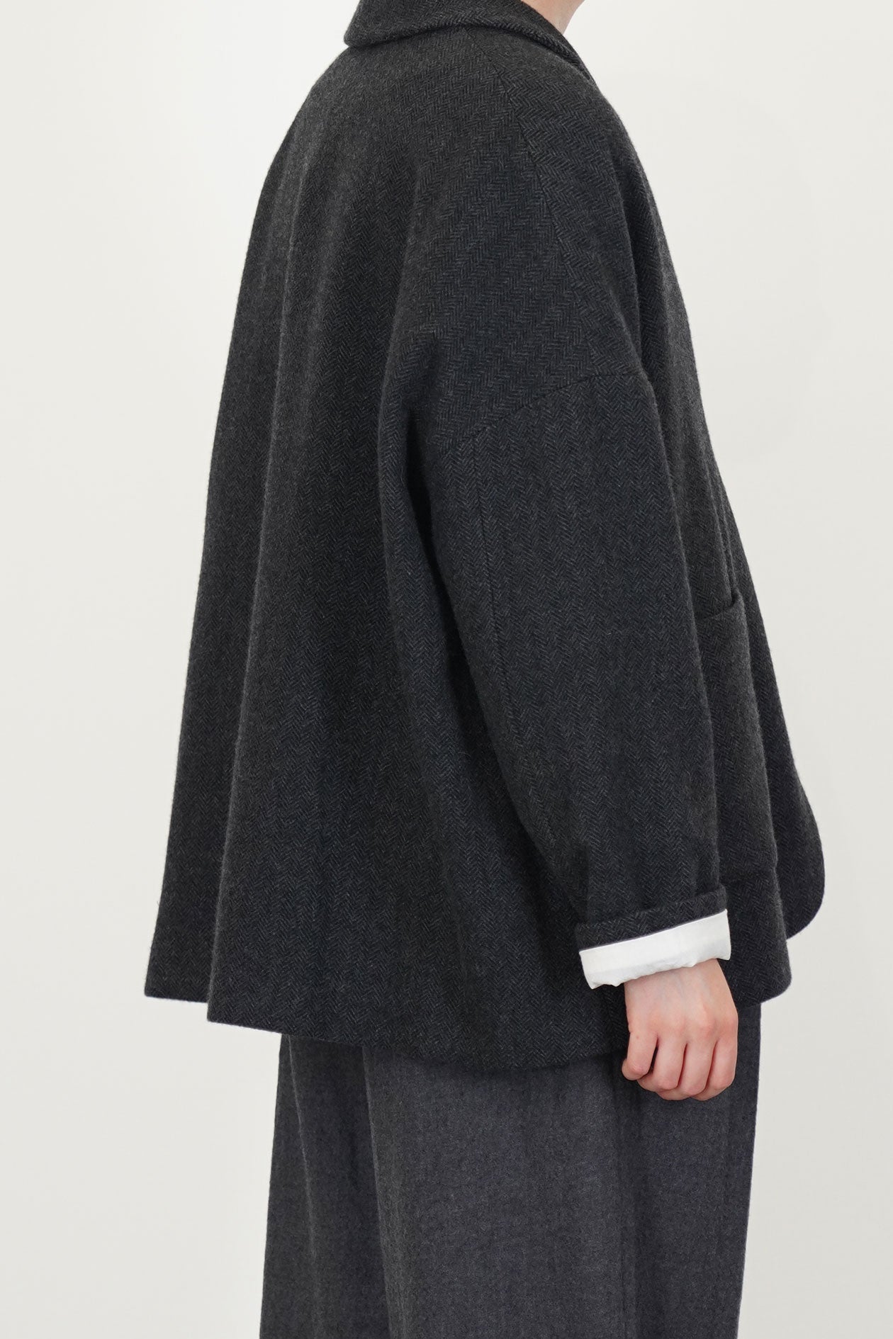 jacket cashmere cement grey p2084/ts987