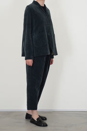 jacket velvet dark teal p1462/ts984