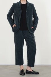 jacket velvet dark teal p1462/ts984