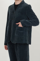 jacket velvet dark teal p1462/ts984