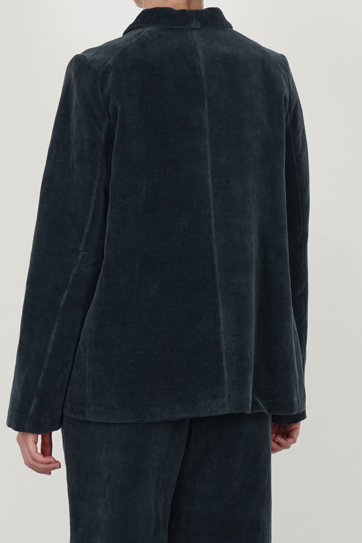 jacket velvet dark teal p1462/ts984