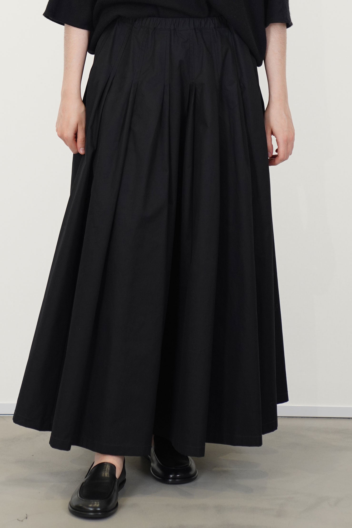 long skirt cotton black p2078/ts993