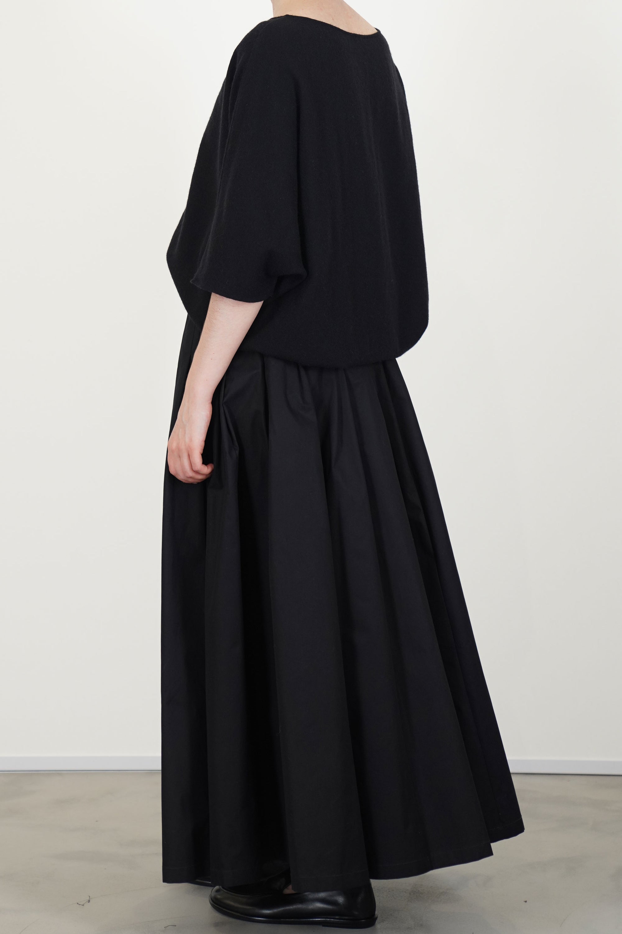 long skirt cotton black p2078/ts993