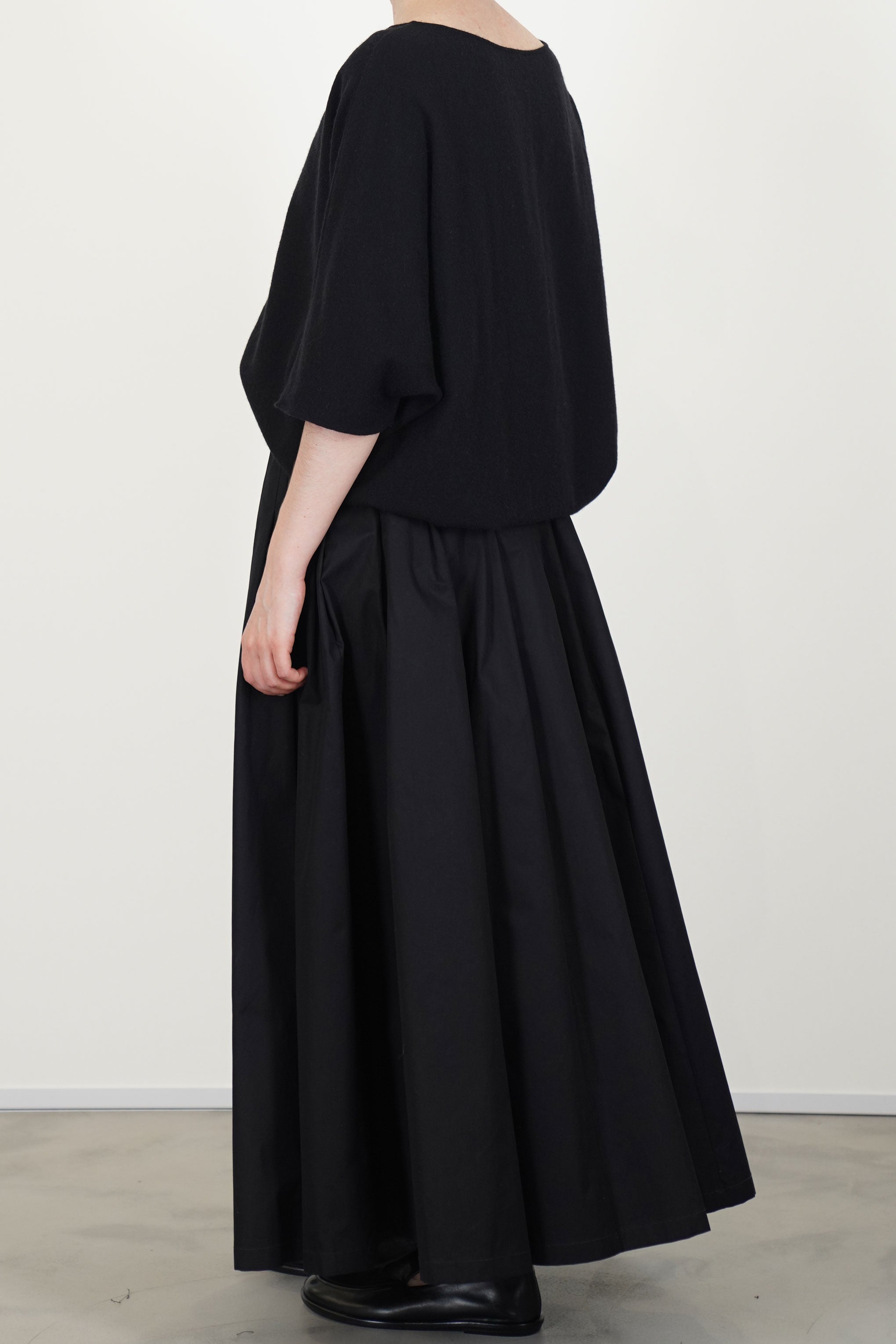 long skirt cotton black p2078/ts993
