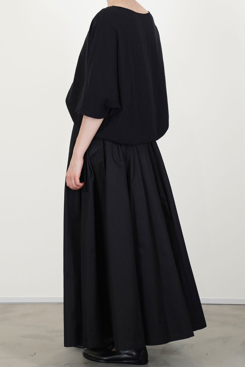 long skirt cotton black p2078/ts993