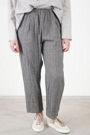 apuntob (a.b) woolen trousers ecru stone crafted from a soft, unlined wool blend