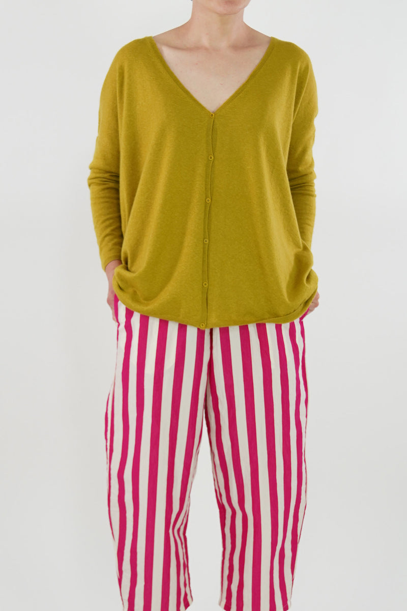 cardigan cashmere silk curry p1356/ts719
