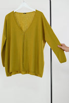 cardigan cashmere silk curry p1356/ts719