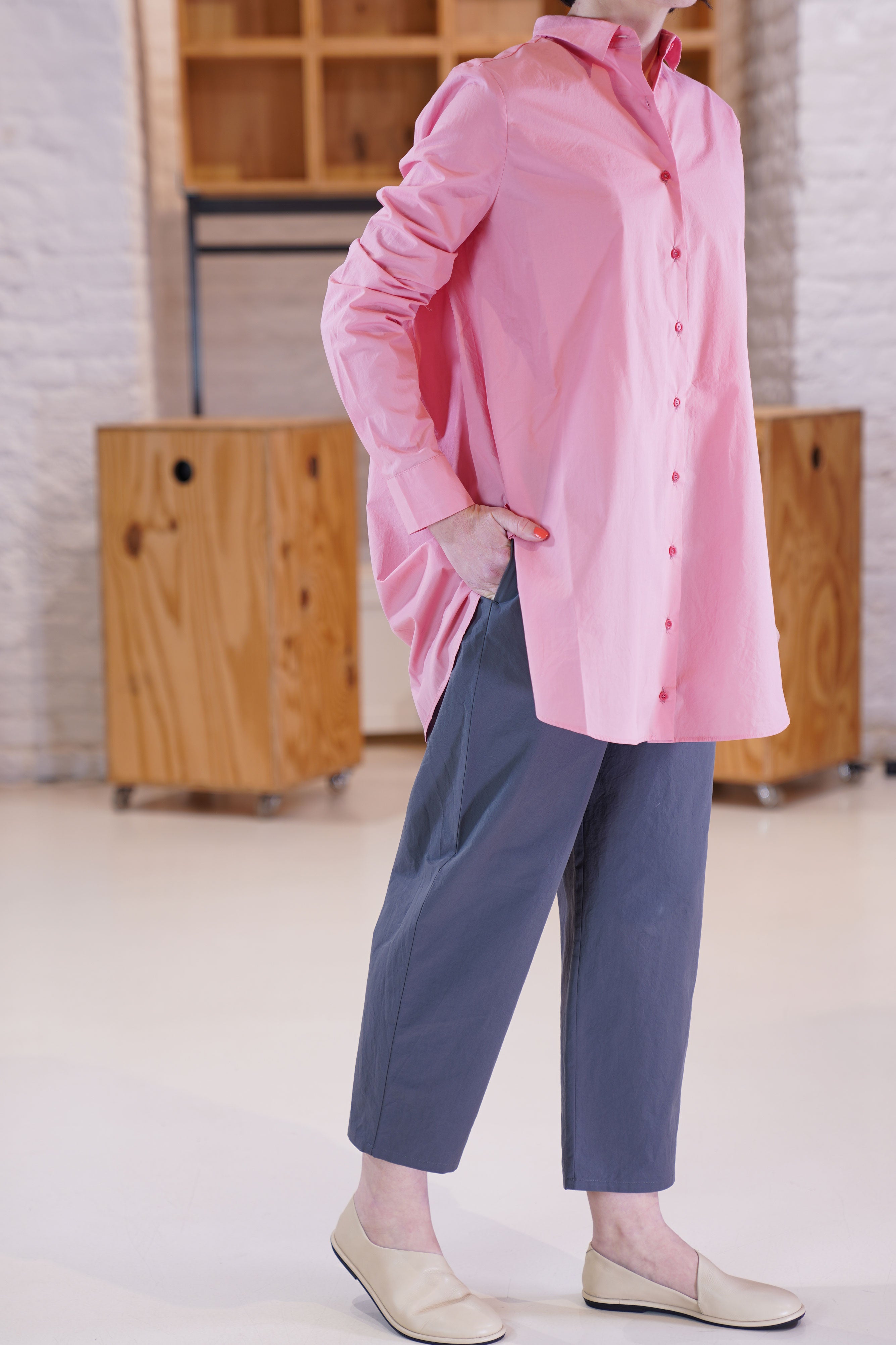 apuntob long shirt pink p1624/ts784 | carrousel the store