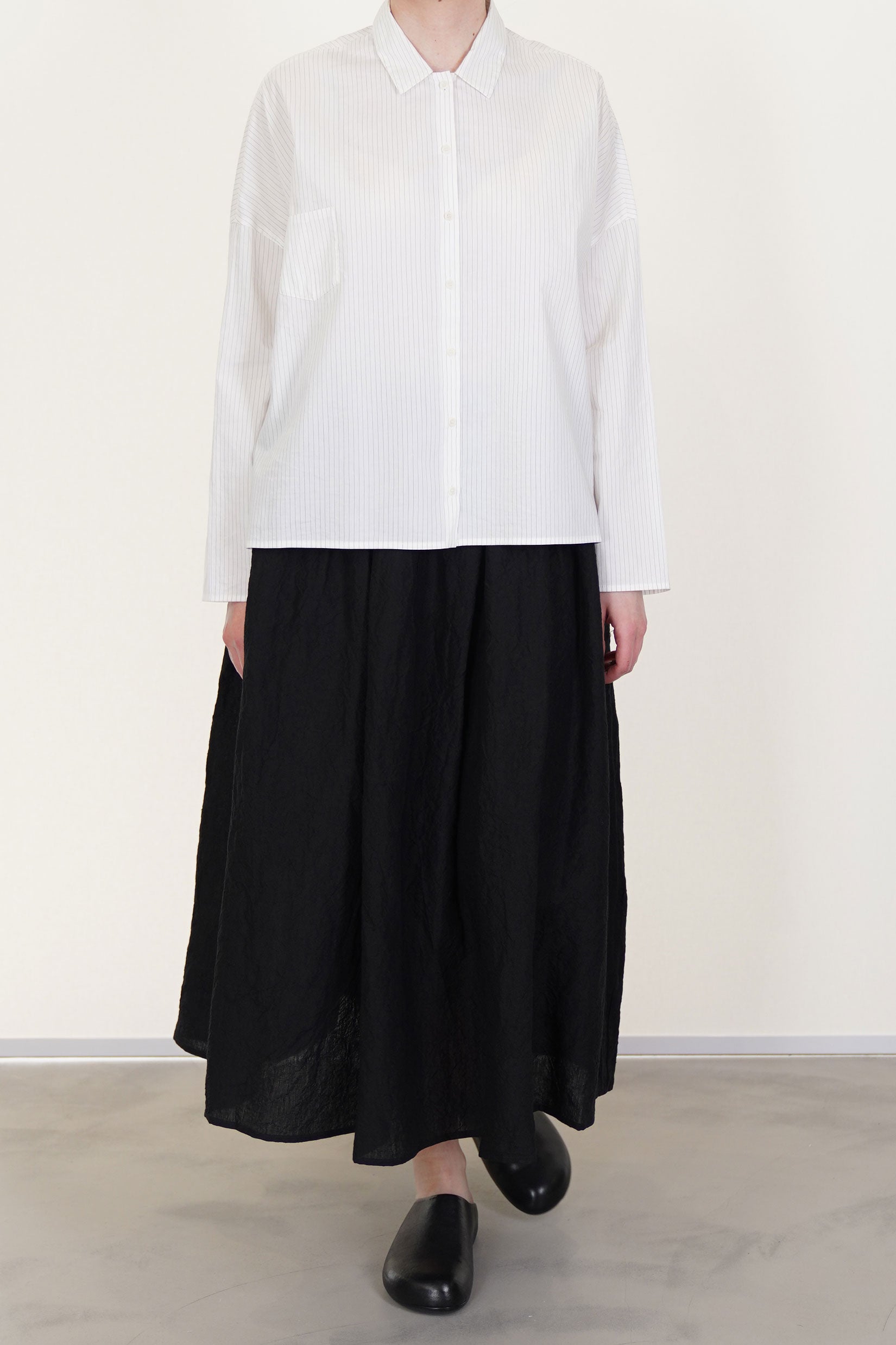 skirt linen black p1883/ts963