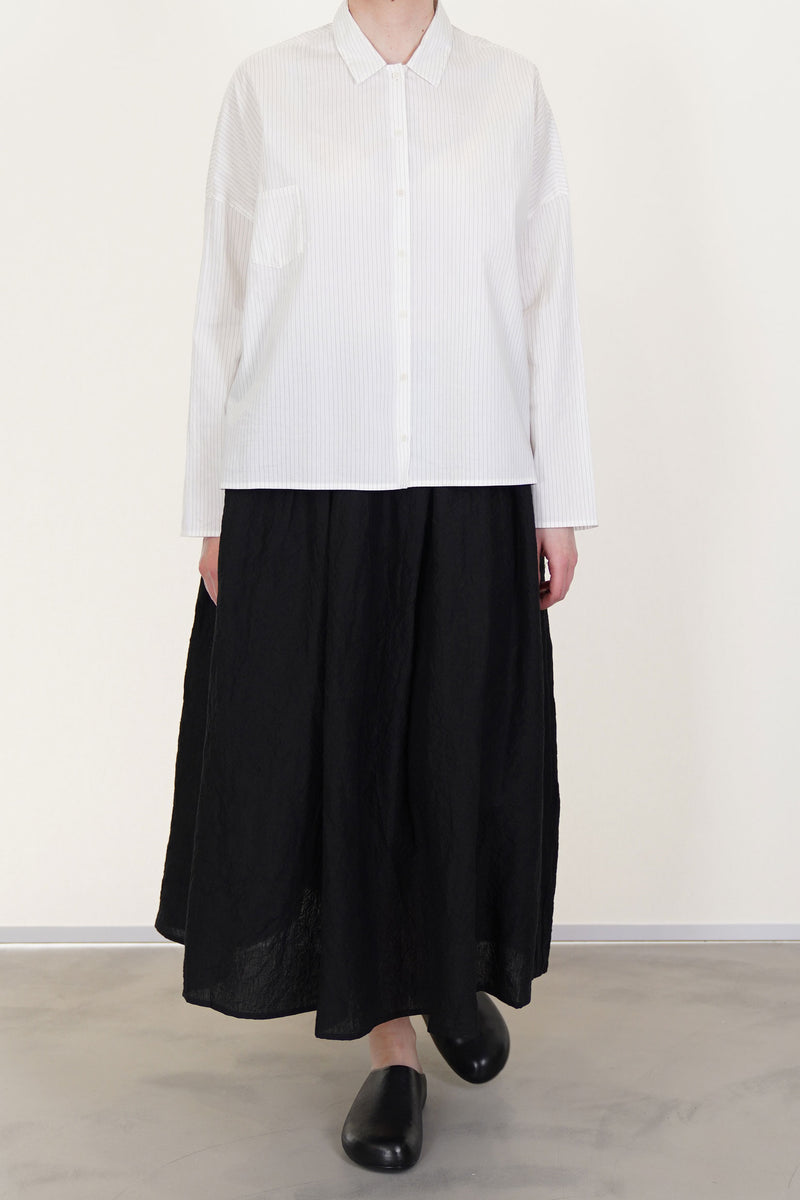skirt linen black p1883/ts963