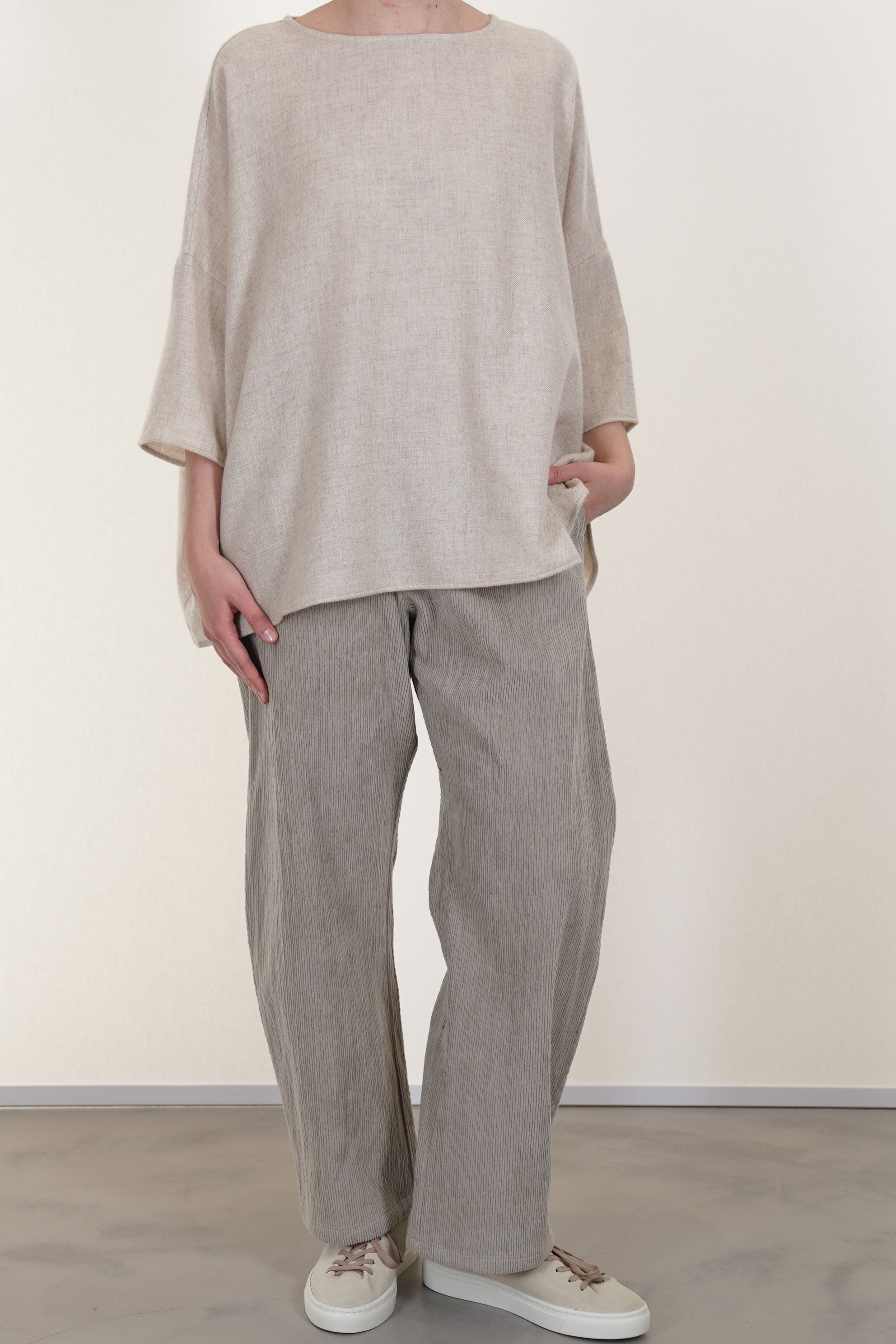 trousers cord ecru p1958/ts913