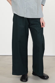 wide trousers bottle green p2062/ts993