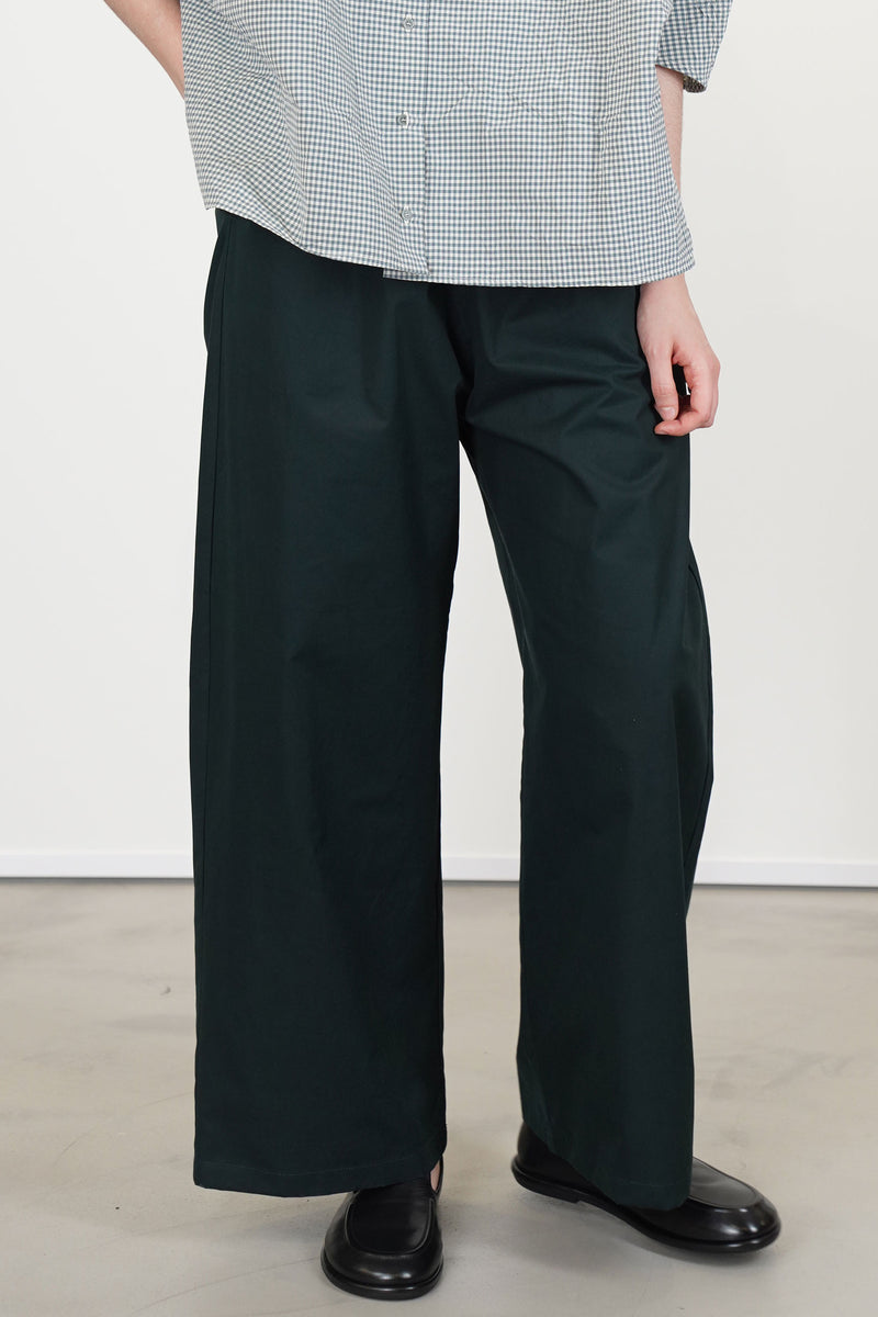 wide trousers bottle green p2062/ts993