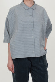 shirt check dark turquoise p2056/ts994
