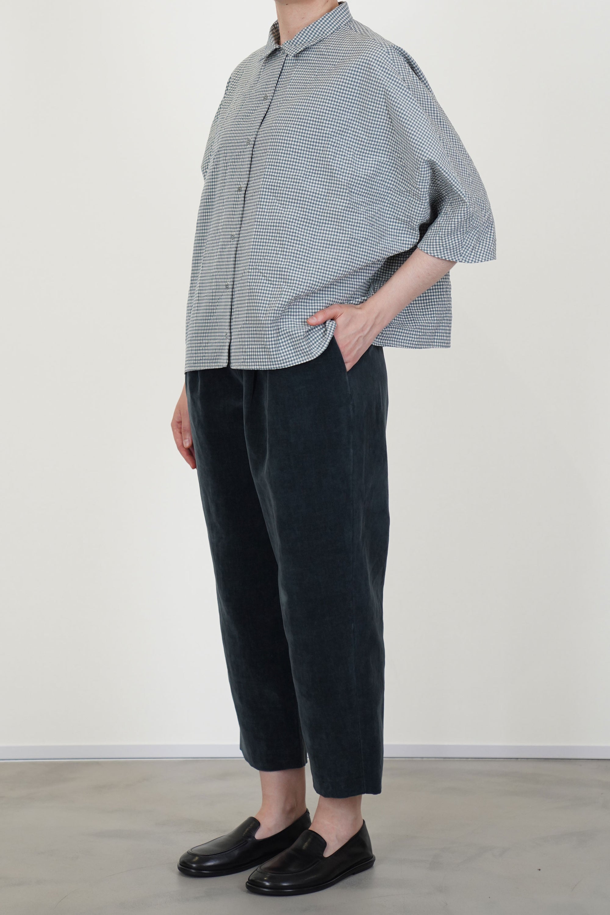 shirt check dark turquoise p2056/ts994
