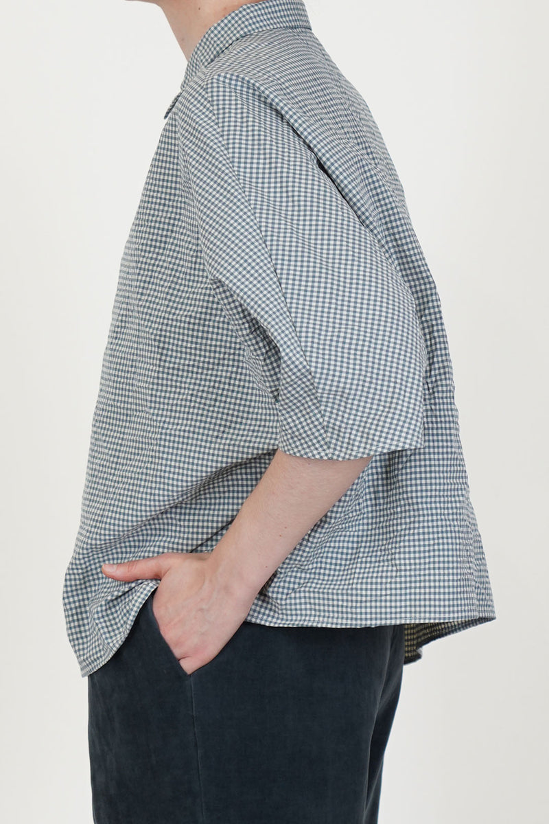 shirt check dark turquoise p2056/ts994