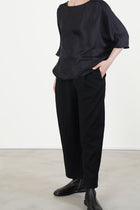 shirt silk black p2075/ts1002