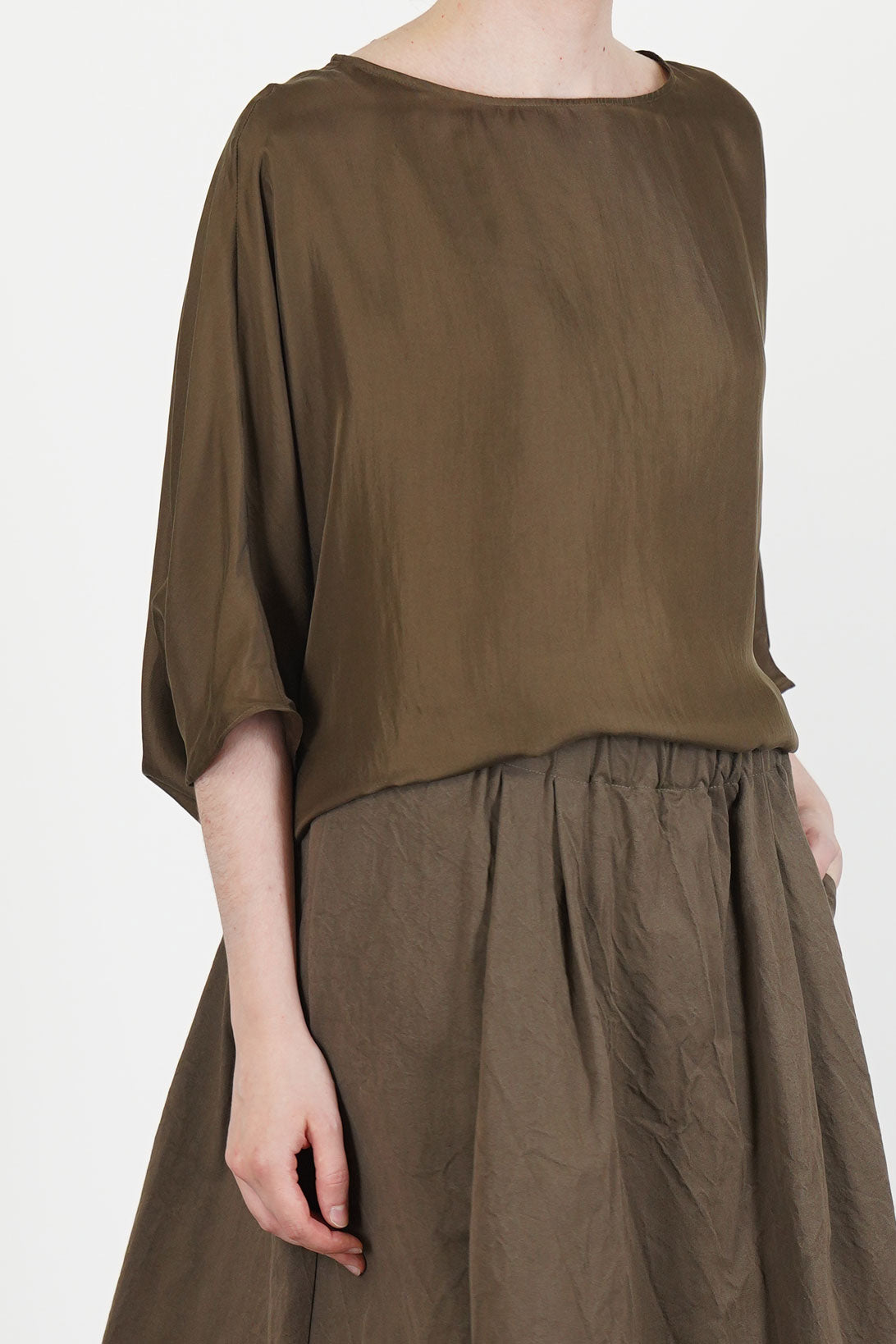 shirt silk military p2075/ts1002
