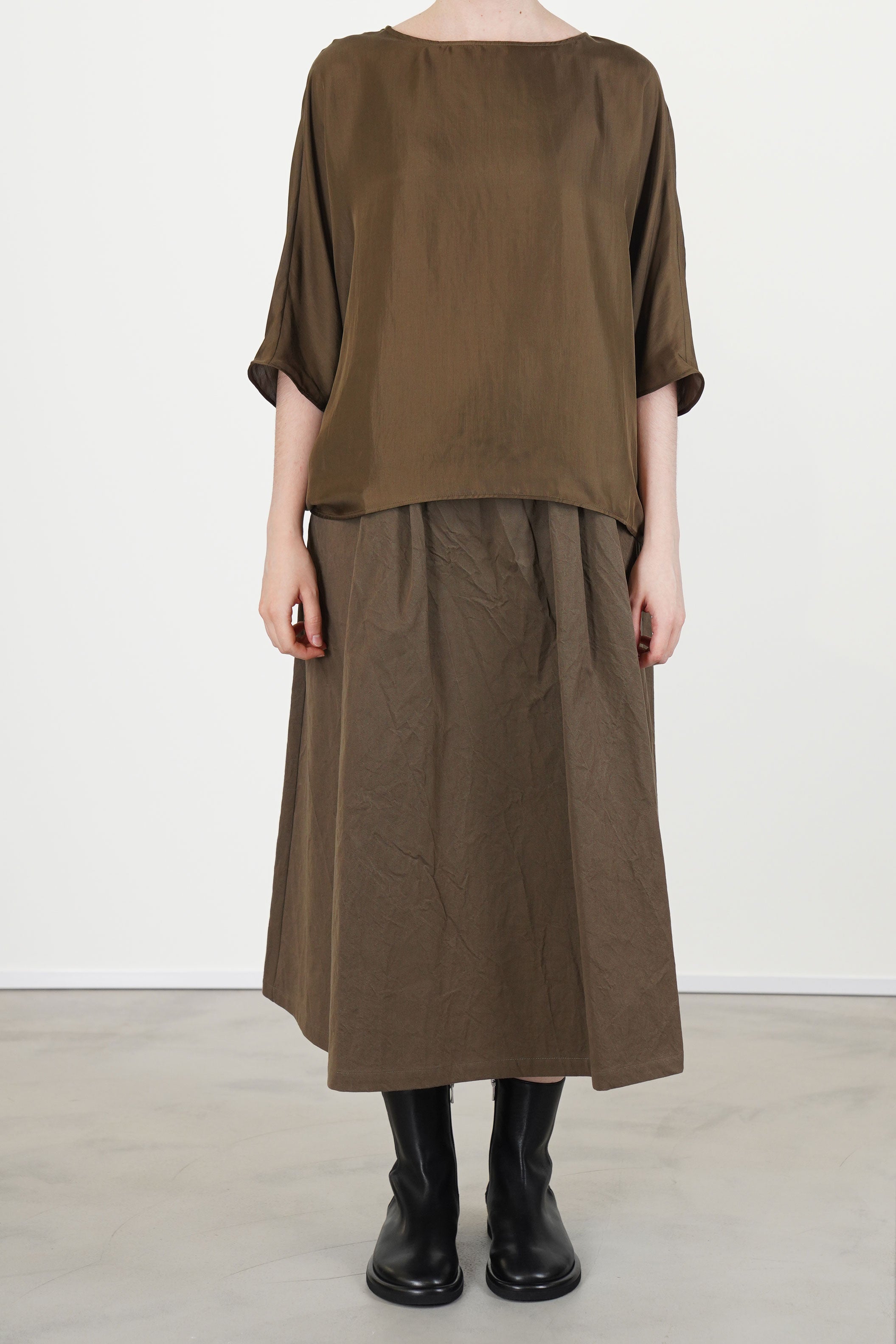 shirt silk military p2075/ts1002