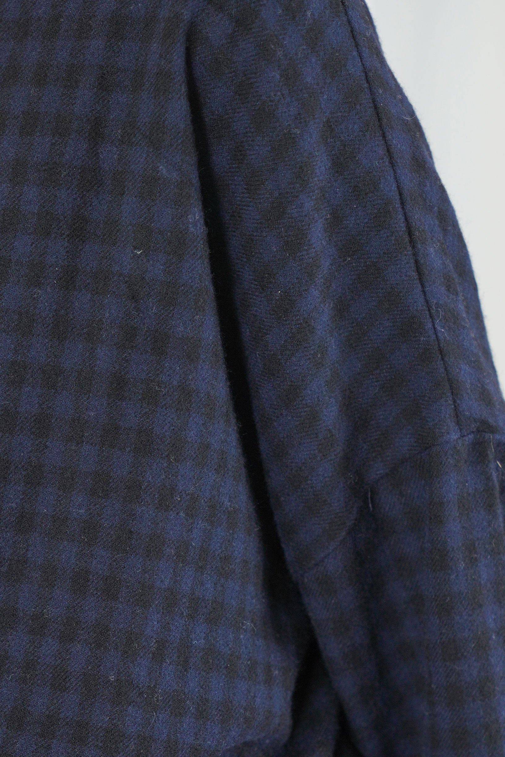 shirt virgin wool black night check p2038/ts1009