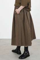 skirt crinkled cotton military p1975/ts1014