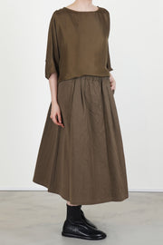 skirt crinkled cotton military p1975/ts1014