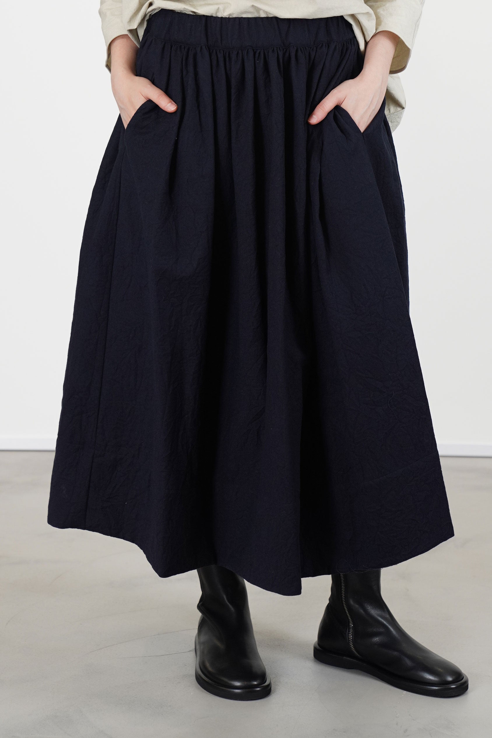 skirt virgin wool blue p1569/ts990