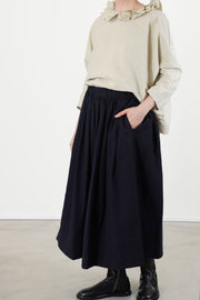 skirt virgin wool blue p1569/ts990