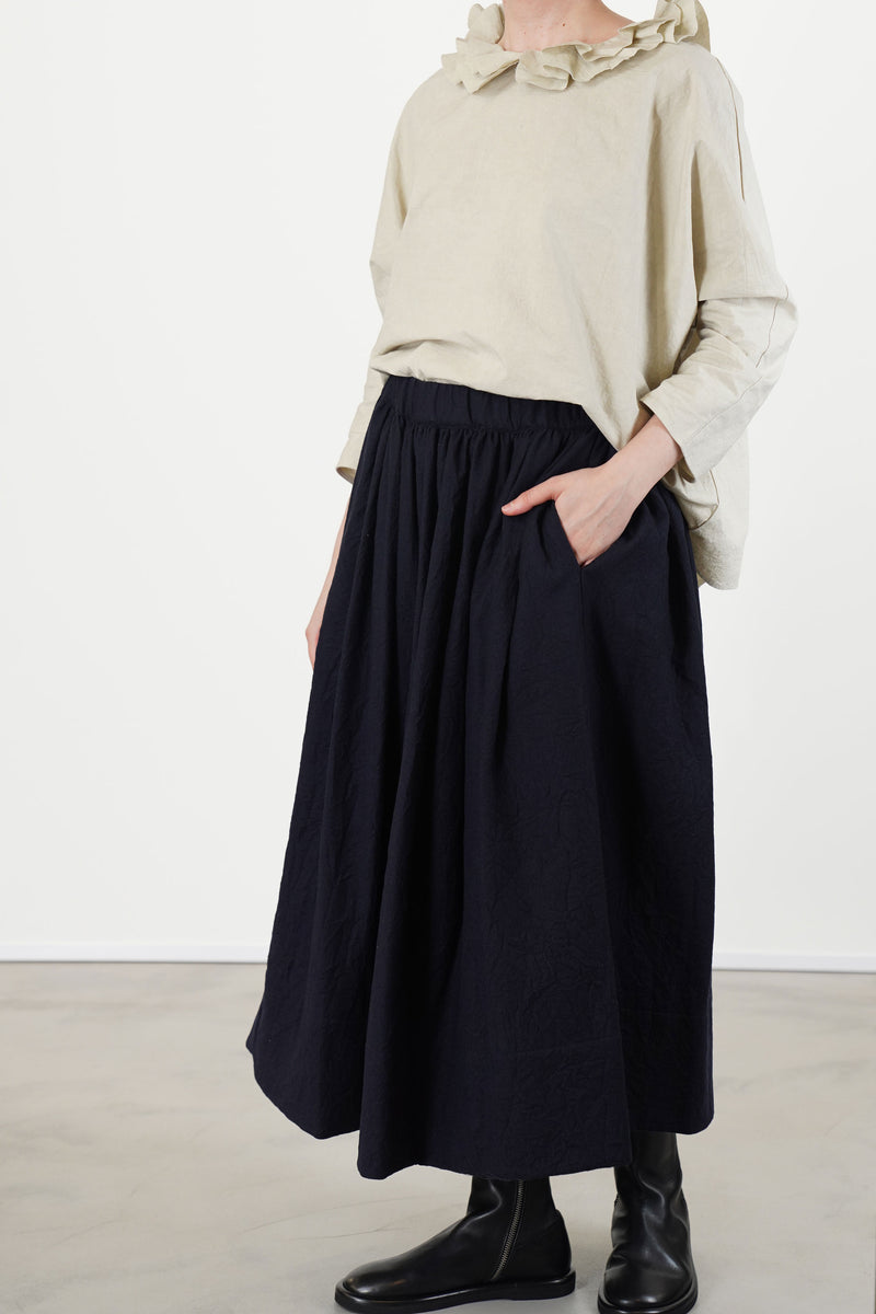 skirt virgin wool blue p1569/ts990