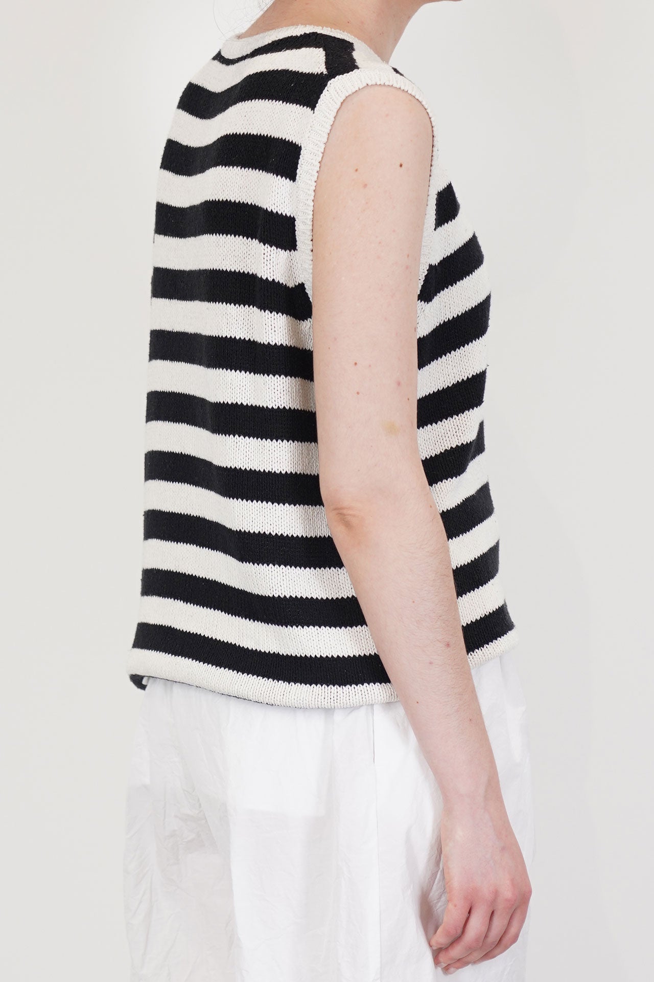 sleeveless knit silk black meringue p2050/ts951