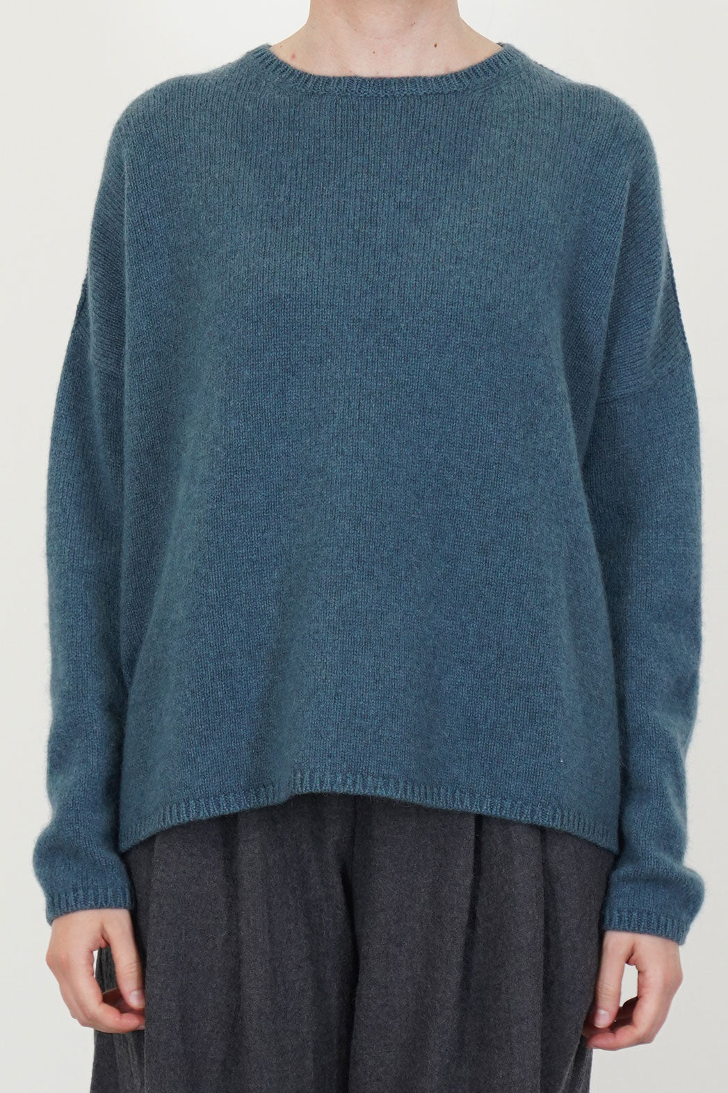 sweater cashmere alpaca dark turquoise p1890/ts998