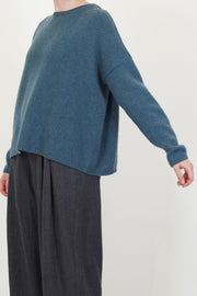 sweater cashmere alpaca dark turquoise p1890/ts998