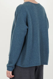 sweater cashmere alpaca dark turquoise p1890/ts998
