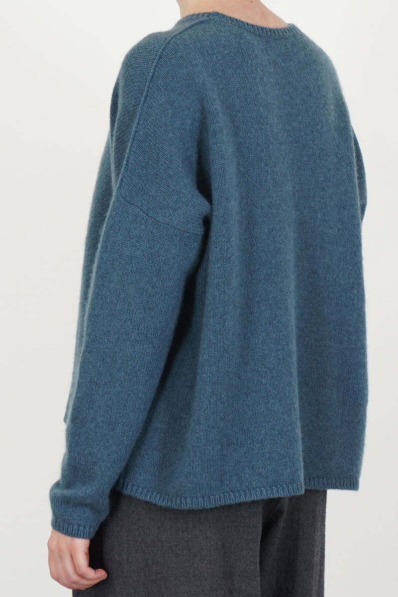sweater cashmere alpaca dark turquoise p1890/ts998