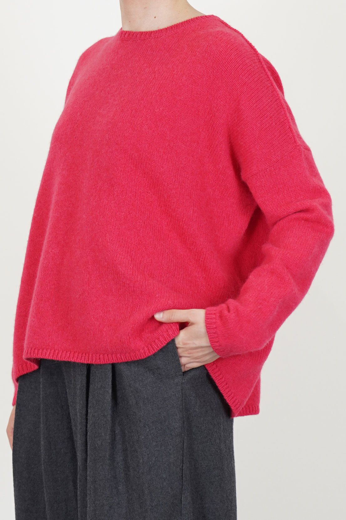 sweater cashmere alpaca raspberry p1890/ts998